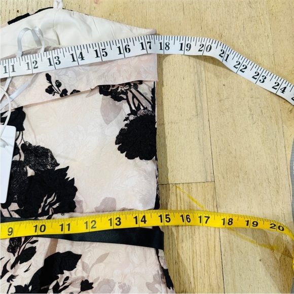 Marchesa Notte light pink strapless organza hi-low gown, ruched bodice NWT - Picture 4 of 6